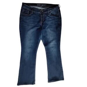 Old Navy Curvy Profile Bootcut Jeans Women Size‎ 14 Petite Dark Wash
